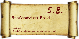Stefanovics Enid névjegykártya